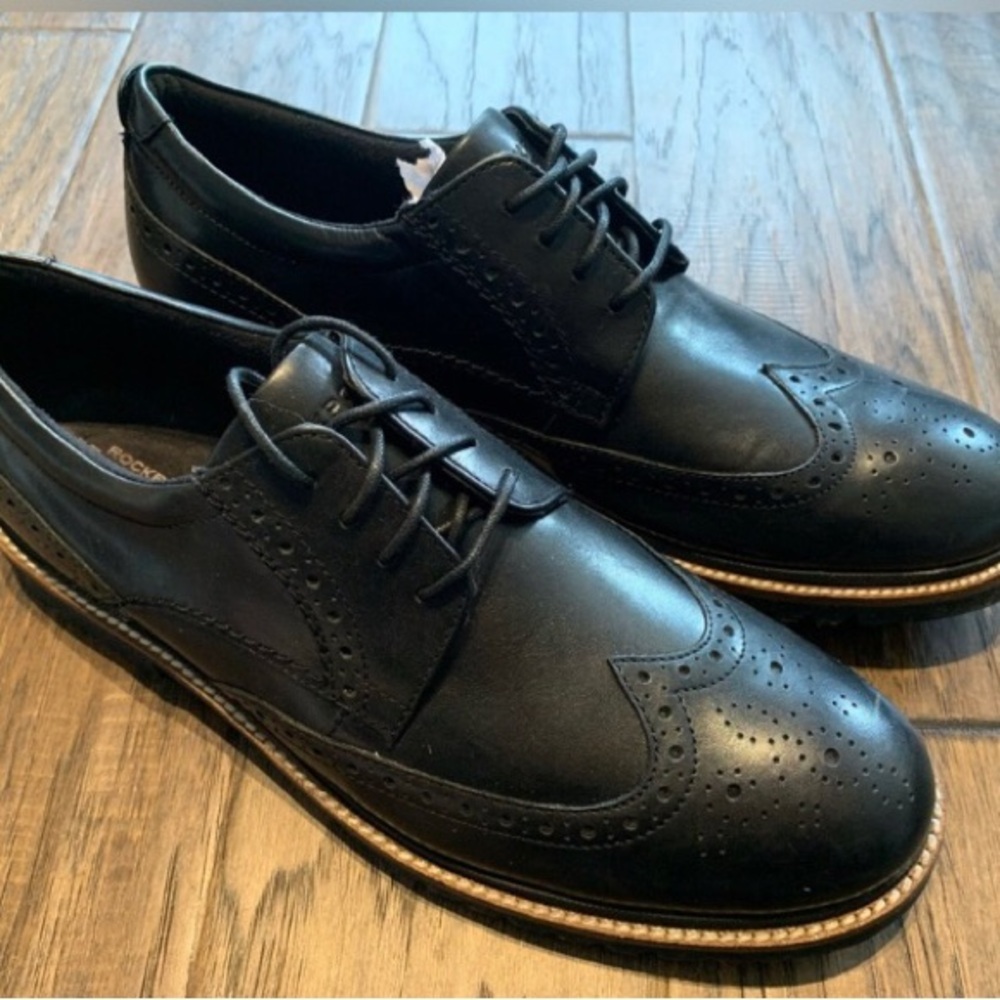Rockport Black Oxford Dress Shoes
